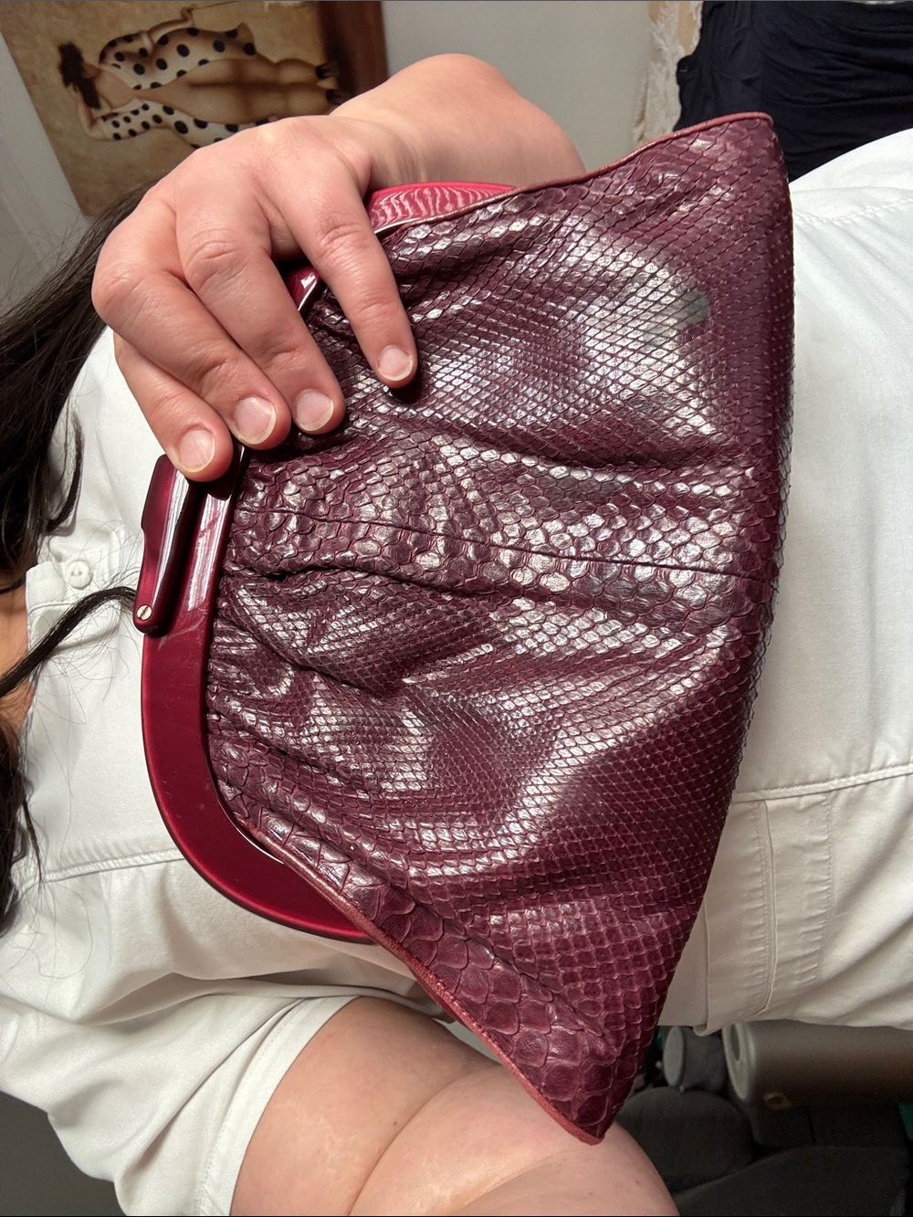 Bottega veneta snakeskin clutch - Picture 7 of 9